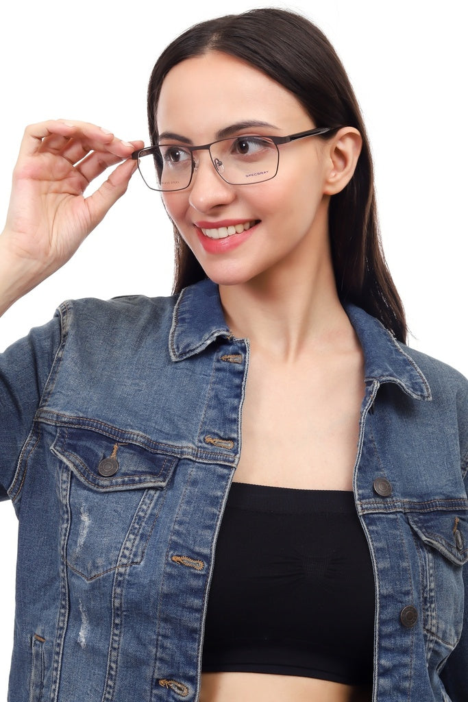 Rectangle Full Rim Eyeglasses For Men