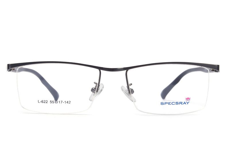 Rectangle Half Rim Eyeglasses For Men And Women