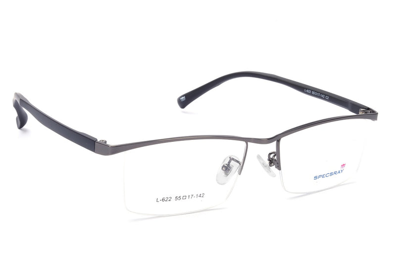 Rectangle Half Rim Eyeglasses For Men And Women