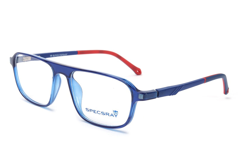 Rectangle Full Rim Eyeglasses For Kids