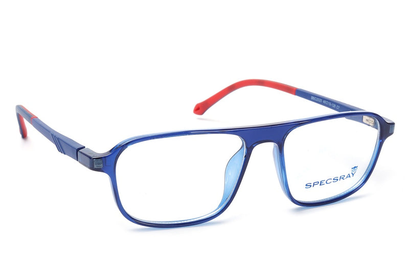 Rectangle Full Rim Eyeglasses For Kids