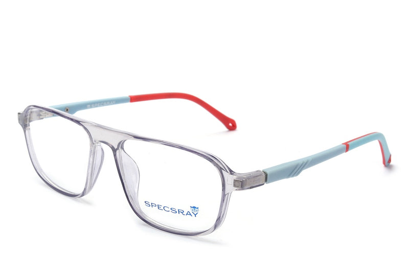 Rectangle Full Rim Eyeglasses For Kids