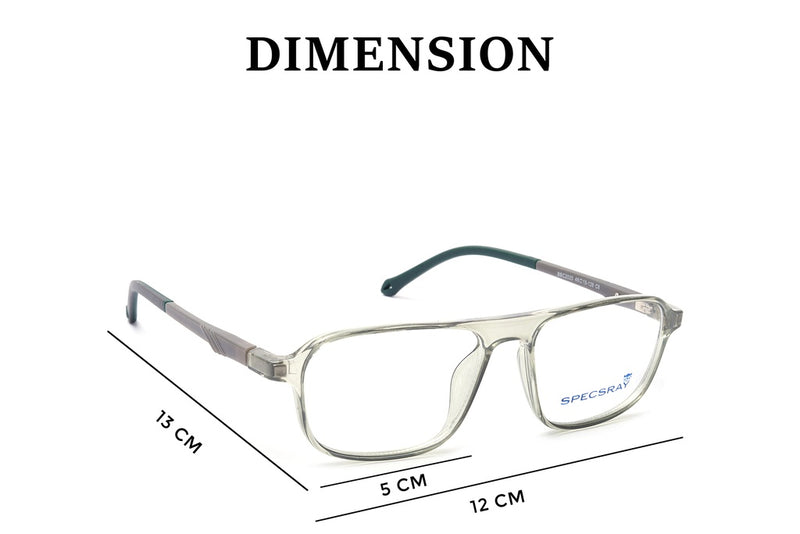 Rectangle Full Rim Eyeglasses For Kids
