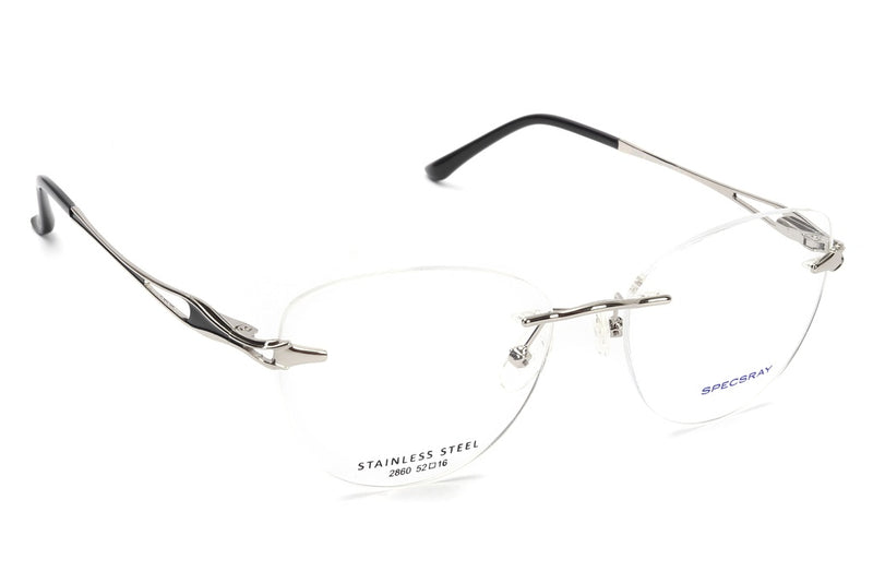 Cateye Rim Less Eyeglasses For Women