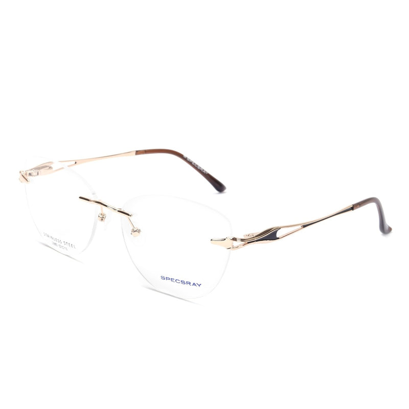Cateye Rim Less Eyeglasses For Women