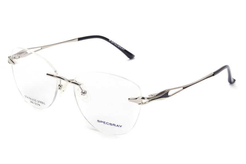 Cateye Rim Less Eyeglasses For Women