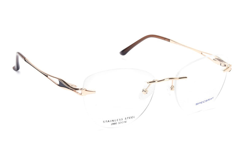 Cateye Rim Less Eyeglasses For Women