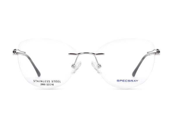 Cateye Rim Less Eyeglasses For Women