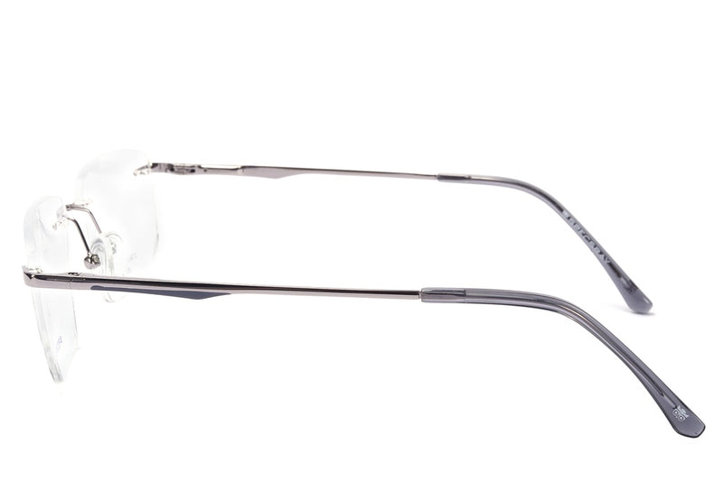 Rectangle Rim Less Eyeglasses For Men