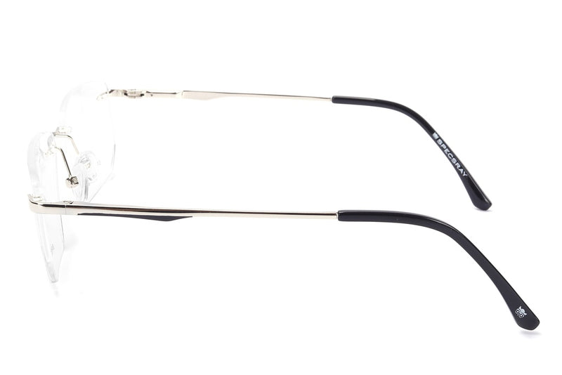 Rectangle Rim Less Eyeglasses For Men