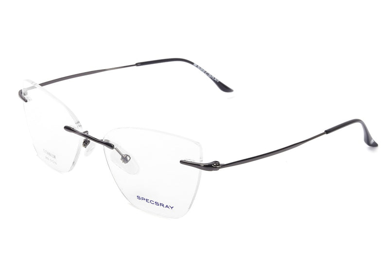 Cateye Rim Less Eyeglasses For Female