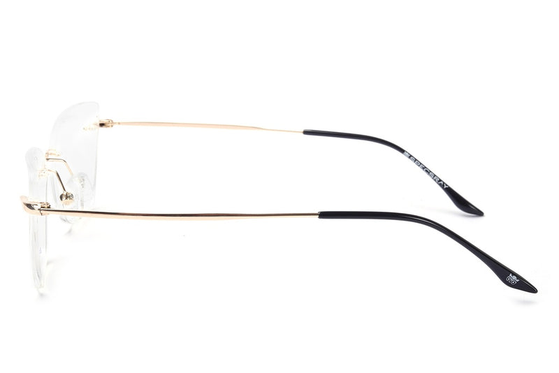 Cateye Rim Less Eyeglasses For Female
