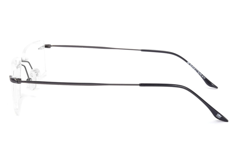 Rectangle Rim Less Eyeglasses For Unisex