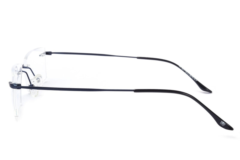 Rectangle Rim Less Eyeglasses For Unisex