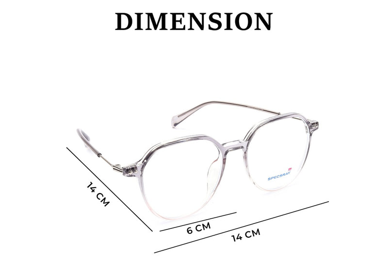 Hexagon Full Rim Computer glasses For Unisex