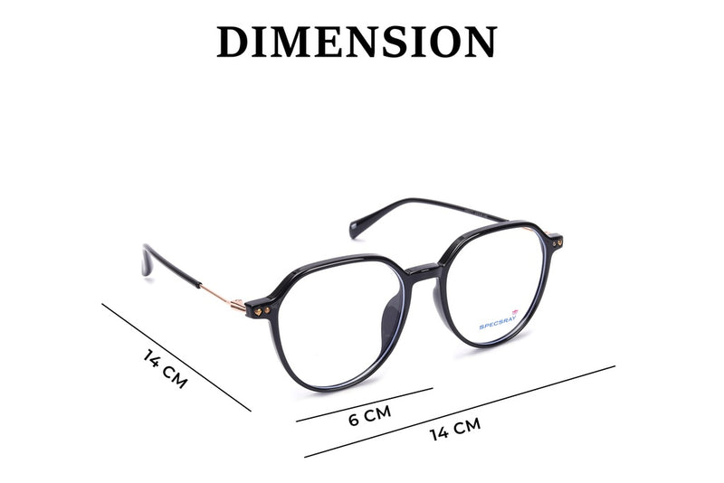 Hexagon Full Rim Computer glasses For Unisex
