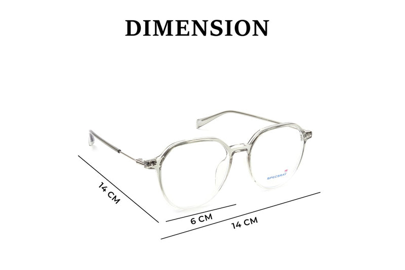 Hexagon Full Rim Computer glasses For Unisex