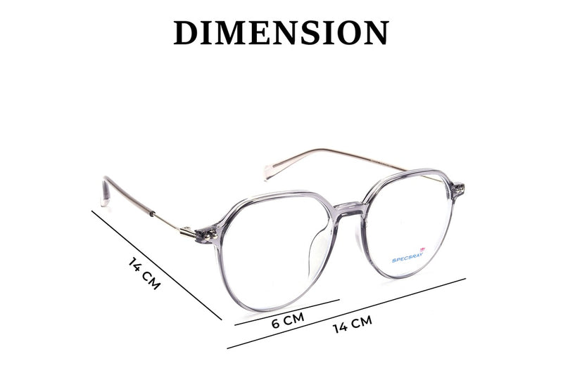 Hexagon Full Rim Computer glasses For Unisex