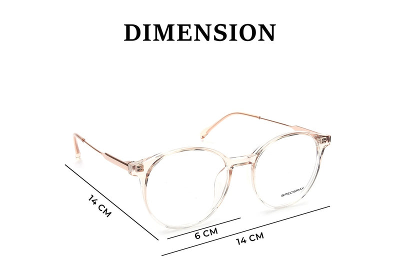 Round Full Rim Eyeglasses For Unisex