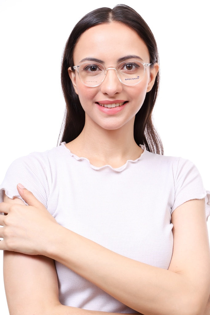 Round Full Rim Eyeglasses For Unisex