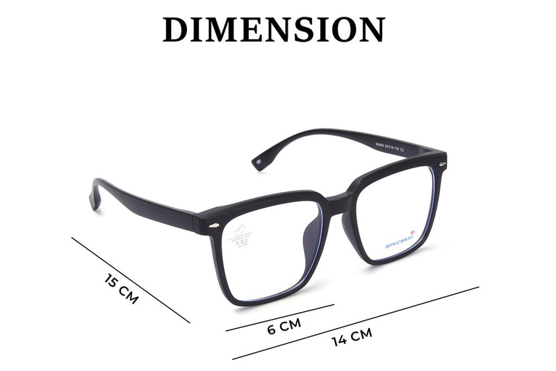 Square Full Rim Eyeglasses For Unisex