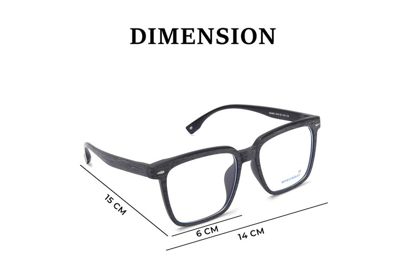 Square Full Rim Eyeglasses For Unisex