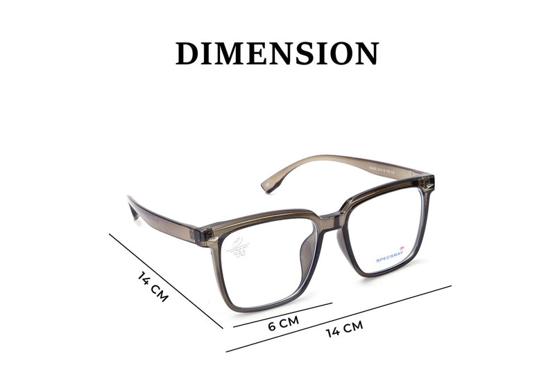 Square Full Rim Eyeglasses For Unisex