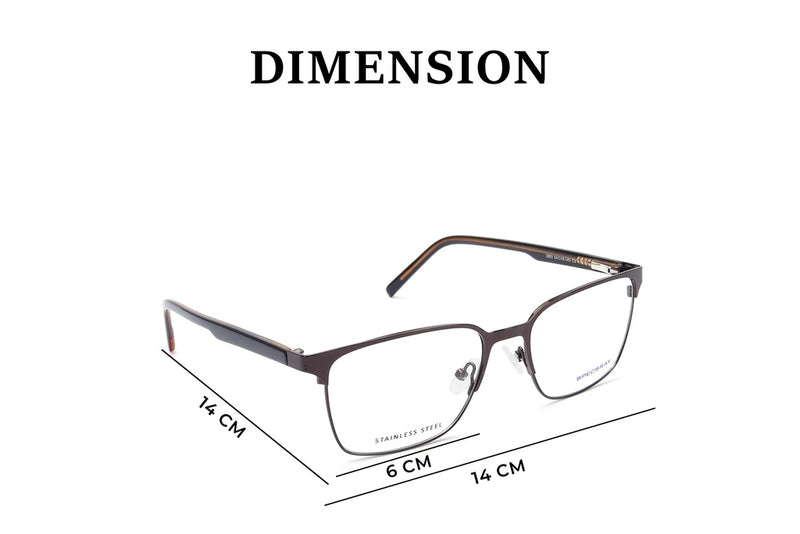 Square Full Rim Eyeglasses For Unisex