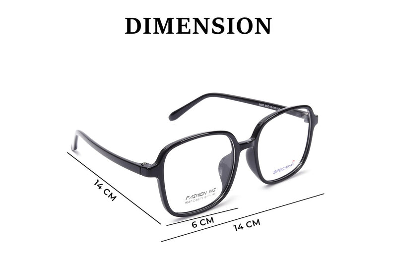 Square Full Rim Eyeglasses For Men And Women