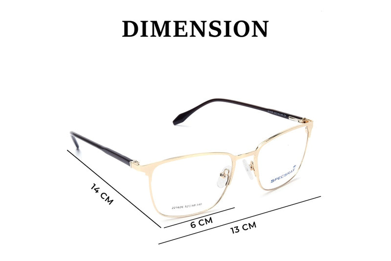 Square Full Rim Eyeglasses For Men