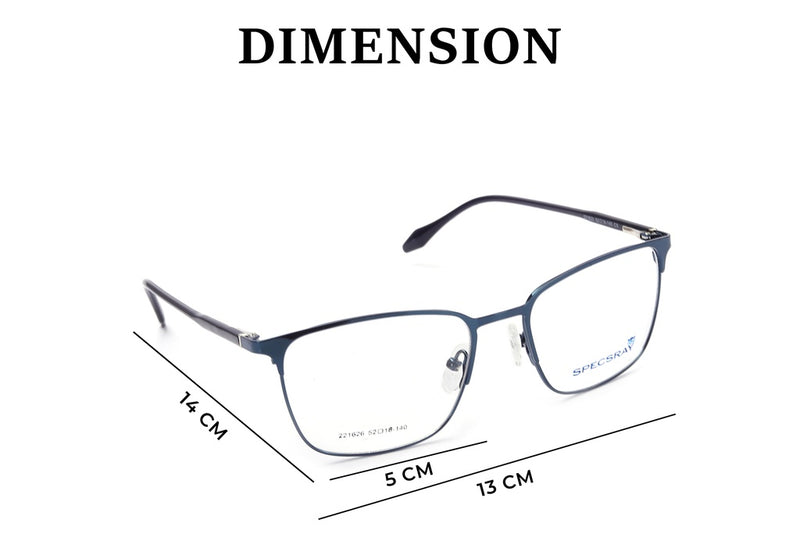 Square Full Rim Eyeglasses For Men