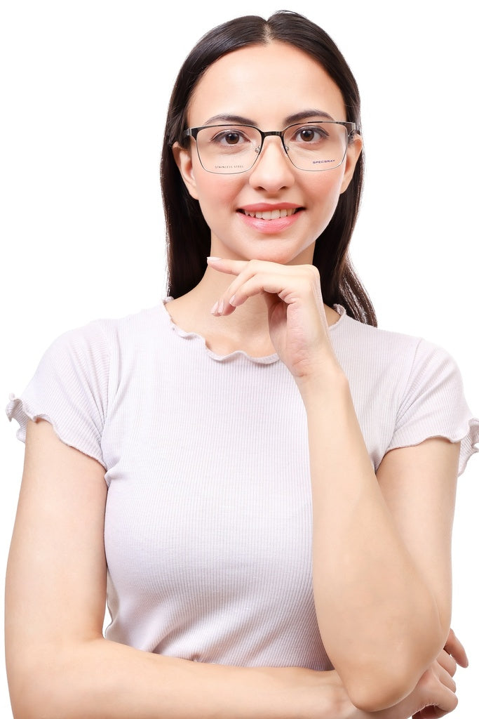 Square Full Rim Eyeglasses For Unisex