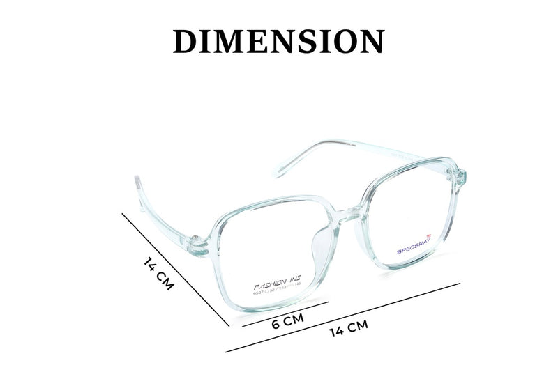 Square Full Rim Eyeglasses For Men And Women