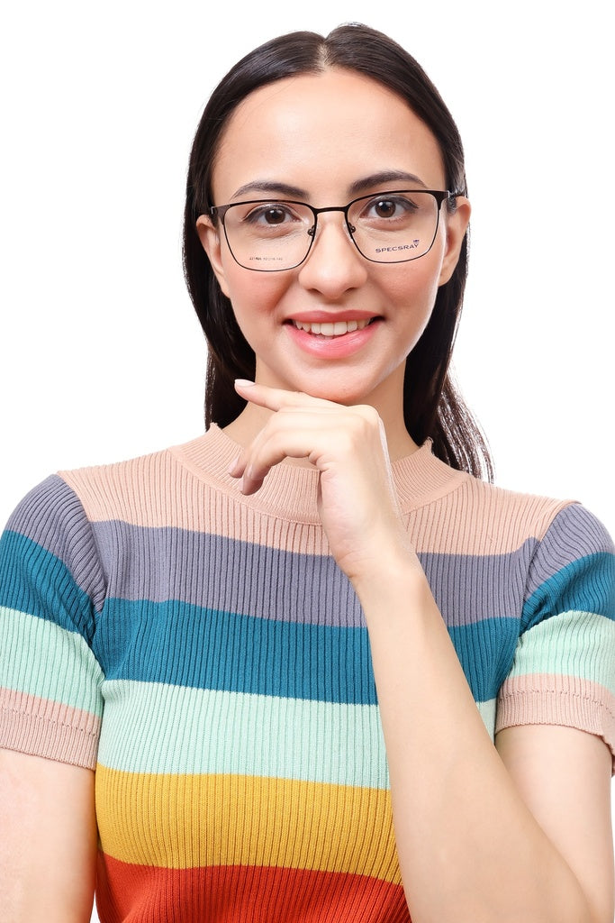 Square Full Rim Eyeglasses For Men