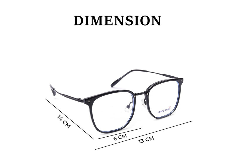 Square Full Rim For Unisex