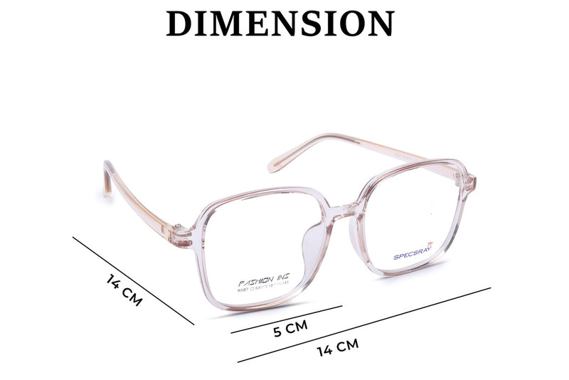 Square Full Rim Eyeglasses For Men And Women