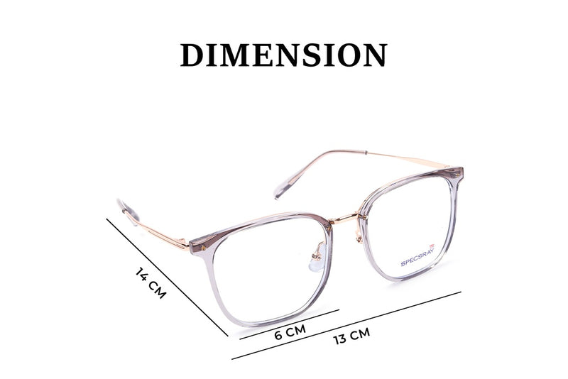 Square Full Rim For Unisex