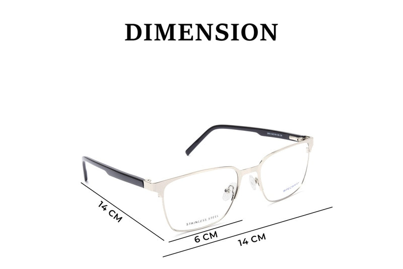 Square Full Rim Eyeglasses For Unisex