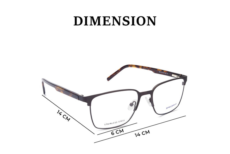 Square Full Rim Eyeglasses For Unisex