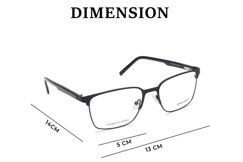 Square Full Rim Eyeglasses For Unisex