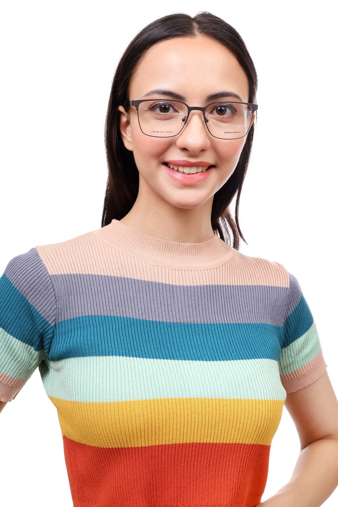 Square Full Rim Eyeglasses For Unisex