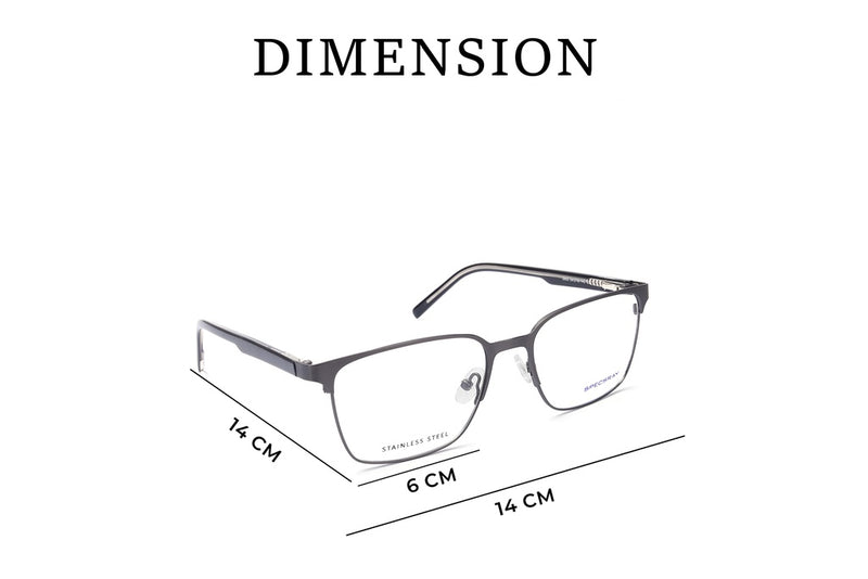 Square Full Rim Eyeglasses For Unisex