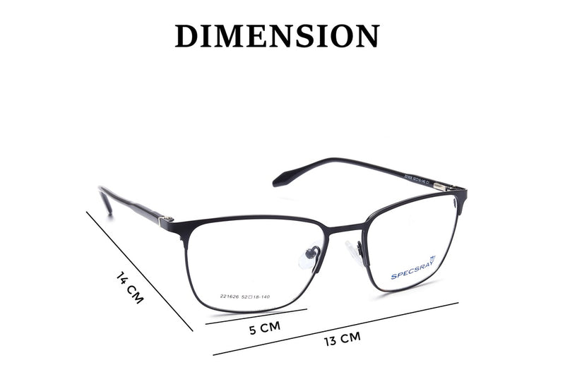 Square Full Rim Eyeglasses For Men