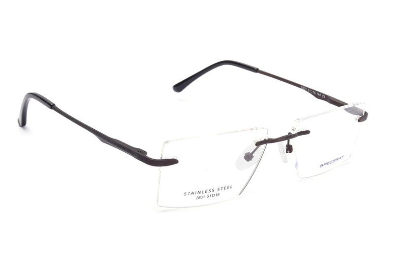 Square Rim Less Eyeglasses For Men And Women