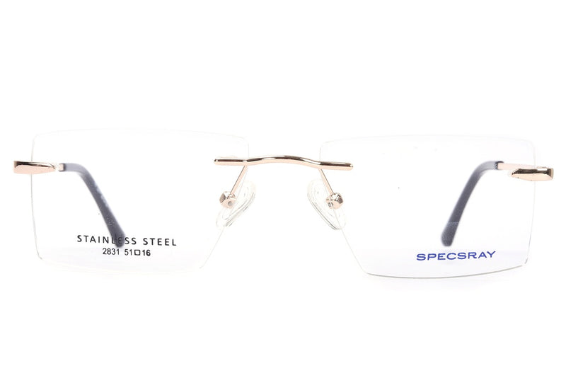 Square Rim Less Eyeglasses For Men And Women