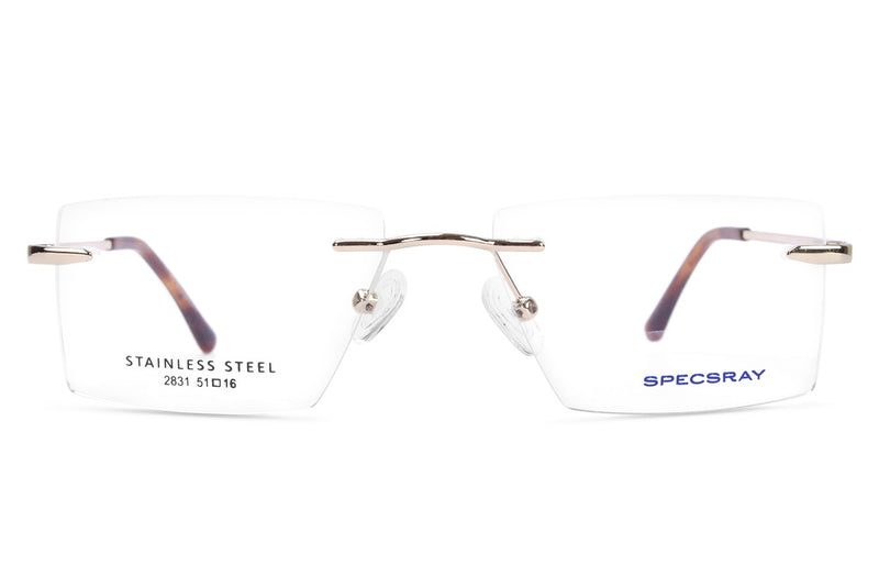 Square Rim Less Eyeglasses For Men And Women