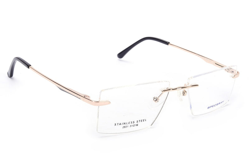 Square Rim Less Eyeglasses For Men And Women