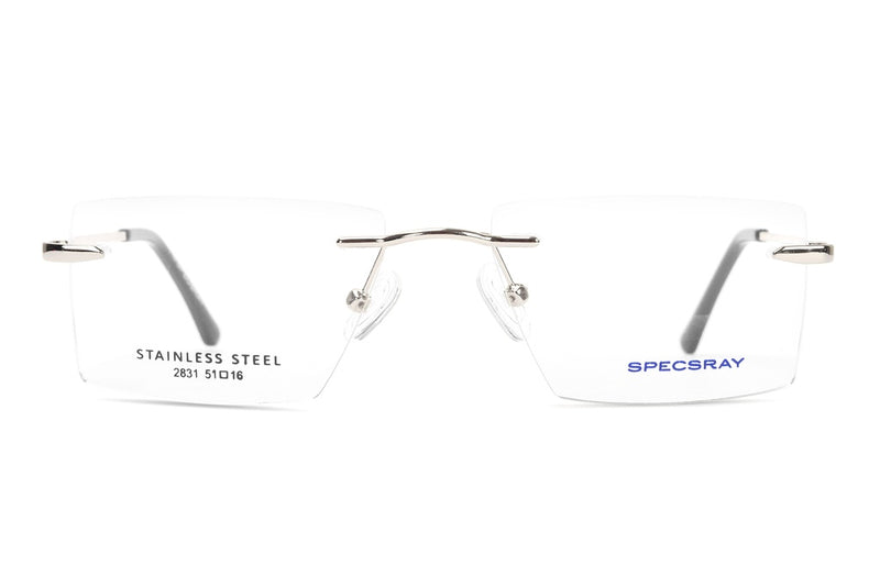 Square Rim Less Eyeglasses For Men And Women