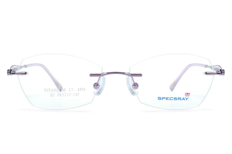 Geometric Rim Less Eyeglasses For Women