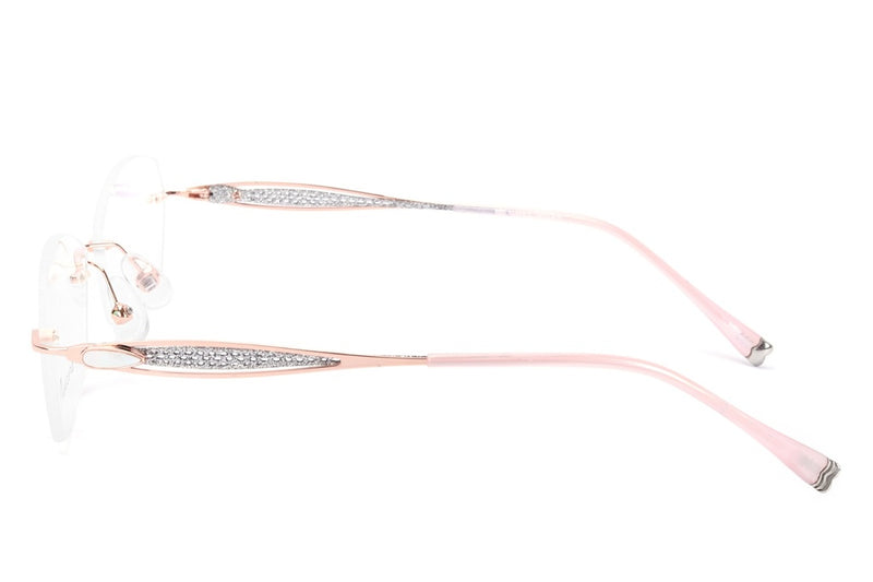 Geometric Rim Less Eyeglasses For Women